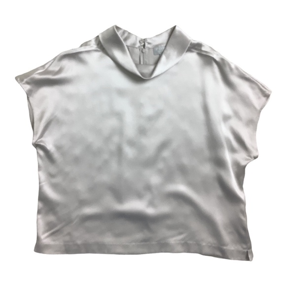 Pure Collection 100% Silk Champagne Sleeveless Blouse 14/16 - Picture 6 of 6